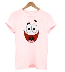 Patrick Face Light Pink T Shirt