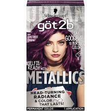 ( 3.7 ) out of 5 stars 1686 ratings , based on 1686 reviews current price $9.18 $ 9. Schwarzkopf Got2b Metallic Permanent Hair Color M69 Amethyst Chrome Walmart Com Walmart Com