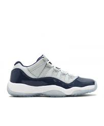 Nike Air Jordan 11 Retro Low Bg Gs Georgetown Grey Mist White Midnight Navy Outlet Air Jordan 11 Nike Air Jordan Jordans