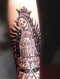 Santa Muerte Tattoo For Gang Member Tattoo Designs Tattoos Mary Tattoo
