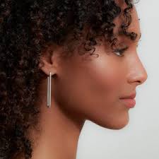 Extra long silver clearance earrings
