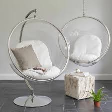 See more ideas about hammock chair stand, hammock chair, hammock. Clear Bubble Chair With Chrome C Stand And White Cushions In 2021 Bubble Chair Hanging Chair Hanging Swing Chair