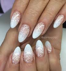 Apply the silver glitter nail polish to your accent nail. 10 Fabulous Ombre Nail Art Designs 9 Pink To White With Glitter Top Coat Prom Nails Prom Nails Red Trendy Nails