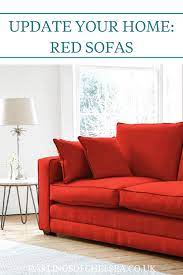 A striking red fabric sofa is guaranteed to stand out in any décor, from chic contemporary homes to luxurious interiors. Colour Your Living Room With A Red Sofa Darlings Of Chelsea Red Sofa Sofa Design Home Decor