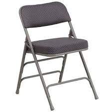 Flash Furniture Hercules Premium Fabric Upholstered Metal Folding Chair Grey Folding Chair Metal Folding Chairs Padded Folding Chairs