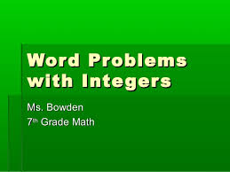 Worksheets are word problems with integers, adding integers, integer. Word Problems With Integers