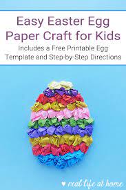 Today i created another free digital bunny pattern paper for you: Easy Easter Craft For Kids Easter Egg Paper Craft With Free Template