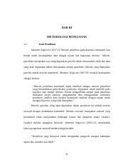 Islah bermaksud pembaikan atau perubahan terancang ke arah yang lebih baik. Bab Iii Docx Bab Iii Metodologi Penelitian 3 1 Jenis Penelitian Menurut Sugiyono 2017 2 U201cmetode Penelitian Pada Dasarnya Merupakn Cara Ilmiah Untuk Course Hero