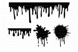 Paint Stains Svg Dripping Paint Splatter Svg Dripping Liquid Files For Silhouette Cameo And Cricut Paint Stains Clipart Png Included Drip Painting Paint Stain Svg
