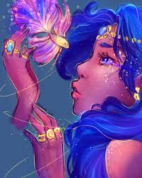 I Went Through My Old Drawings To Find Something Interesting To Remake I Really Have Huge Crush On Betta Fish They Are Girls Cartoon Art Art Cute Art