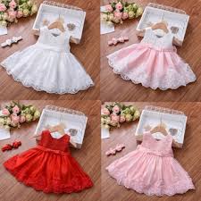 Princess Party Lace Tutu Dress 1 Year Old Baby Girls Birthday Dress Shopee Brasil