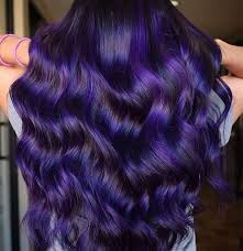 #woman #hair #black #purple #color | hair color for black. Violet Black Hair Color Ideas Inspiration Matrix