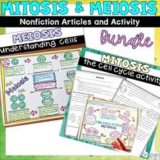 Mitosis produces cells used for growth and repair, while meiosis produces cells used for reproduction. Meiosis And Mitosis Activity By Samson S Shoppe Tpt