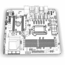 Asus Motherboard Maximus 3d Model Cgstudio Motherboard 3d Model Asus
