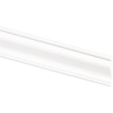 Many people will paint the bottom of the wall and the top a different color, or just paint it all one color and break it. Inteplast Building Products 5 8 In W X 2 5 8 In H X 8 Ft L White Pvc Chair Rail Molding Modern Home Hardware