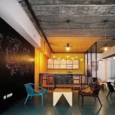A World Of Color And Creative Design Modern Industrial Office In Armenia Office Interior Design Vintage Office Design Industrial Office Decor