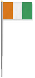 Normani Fahnenmast 6 80 M Mit Flagge 90 Cm 150 Cm Elfenbeinkuste
