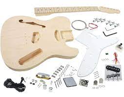 Solo Tck 100 Diy Semi Hollow Electric Guitar Kit With Maple Top Solo Music Gear Guitar Kits Electric Guitar Kits Build Your Own Guitar