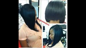 Dye your top hair and bangs in fuchsia shades and use the weave only to make this bob look more voluminous. Celebrity Style Sew In Weave Extension Bob Cuts Youtube