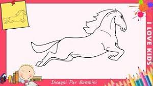 Disegno stilizzato bambina con cavallo : Disegni Di Cavalli Facili Per Bambini Come Disegnare Un Cavallo Passo Per Passo 1 Youtube