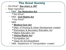 the great society chapter 28 section 3 major events 1963