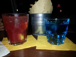 Bryan galligos makes the stunner of a blue drink using aria dry gin, cointreau and giffard blue curacao, with dry shaken egg whites for the pillowy white foam. Mezzo Bicchiere Di Angelo Azzurro A Temperatura Ambiente 8 Euro Caipiroska Alla Fragola 9 E Picture Of Habitue Rome Tripadvisor