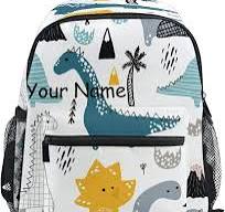 Zaino personalizzato per bambini, zaino personalizzato con nome/testo,  borsa asilo in stile scandinavo per ragazze e ragazzi, Multicolore, Taglia  ...