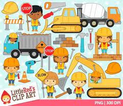 Construction Worker Clipart Clip Art Construction For Kids Art Set