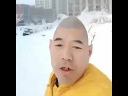Asian Man Sings Beautiful Song In Snow Youtube