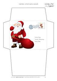 Create a free personalized letter from santa claus with a cute santa envelope addressed to the north pole. Free Printable Santa Envelopes North Pole Novocom Top