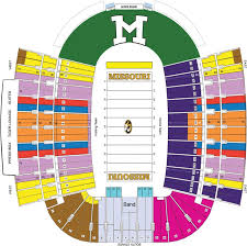 missouri tigers faurot field seating chart