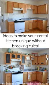 Remodelaholic How To Bring Personality To Your Rental Kitchen College Apartment Decor Rental Kitchen Apartment Decorating On A Budget