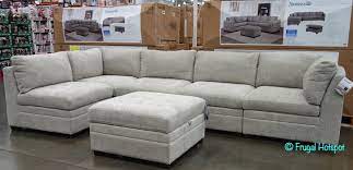 Costco thomasville fabric sectional with storage ottoman price: Costco Thomasville 6 Pc Modular Fabric Sectional 999 99