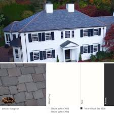 #audi #big #blonde #blue #house #lady_gaga #mansion #mercedes #r8 #shutter #shutters #white #woman. Exterior Color Scheme European Davinci Slate Roof