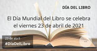La fiesta del día del libro, aplazada en 2020 por la pandemia, ha celebrado este viernes por la mañana su más de 20 años antes y que publiqué en otro libro ya más remoto. Dia Del Libro 2021 Dia Del Libro