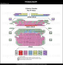 criterion theatre seating plan theatre piccadilly theatre