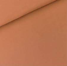 See You at Six Fabric/french Terry Pecan Brown/4 Way Stretch/sold by the  1/2 Yard.