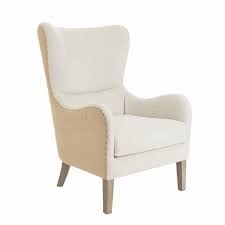 Tommy Hilfiger Warner Wingback Chair In Two Toned Beige Walmart Com In 2020 Wingback Chair Cozy Decor Elle Decor