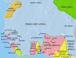 Mainly, the egyptian, nubian and carthaginian civilization. Map Of West Africa At 1914ad Timemaps