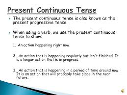 I was asked to contact you. Present Continuous Tense Lessons Blendspace
