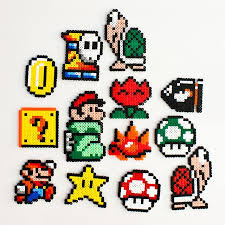 Hama Super Mario Perle A Repasser Modeles Perles Hama Perle Hama Mario