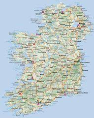 Topographic map of ireland and northern ireland. Ireland Relief Map Mapsof Net