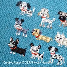 15 Dog Breeds Cross Stitch Pattern By Gera By Kyoko Maruoka
