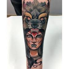 40 Neo Traditional Wolf Tattoo Ideas For Men Wild Designs In 2020 Neo Traditional Tattoo Traditional Tattoo Design Neo Traditional