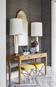 Dark Gray Grasscloth Wallpaper Console Table With Matching Lamps C Grasscloth Wallpaper Dining Room Grasscloth Wallpaper Bedroom Grey Wallpaper Dining Room