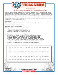 Download This Free Code Cracking Activity Sheet From The 39 Clues Reading Club By Clicking The Image Above For M Reading Club The 39 Clues Teamwork Activities