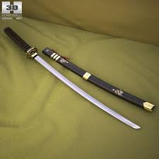 3d Model Of Katana Katana 3d Model Model
