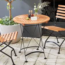 By nheeta on july 25, 2016. Outdoor Tisch Rund Bellagio Outdoor Tisch Gartentisch Holz Platzsparender Esstisch