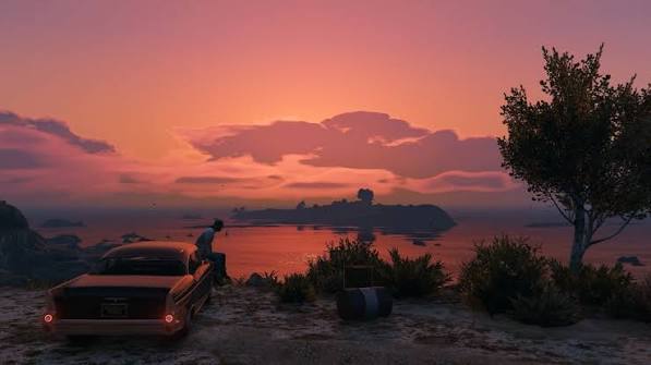 GTA 5 action style scene