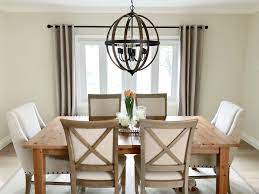 Cozy Dining Room Paint Benjamin Moore Feather Down Table Ikea Sphere Light Fixture Wayfair Dining Room Cozy Trending Decor Dining Room Inspiration